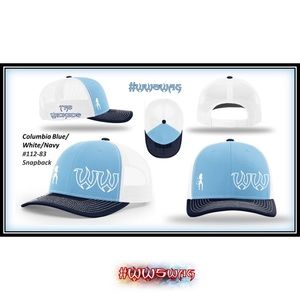 Trucker Hat / Snap Back - Columbia Blue/White/Navy